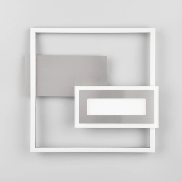 Geometryczna plafoniera Spiro R67862107 LED 22W 3000K do salonu nikiel
