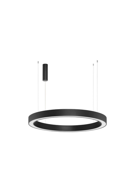 Biurowa lampa wisząca SONORA LE42814 pierścień LED 80W 2700-4000K czarny