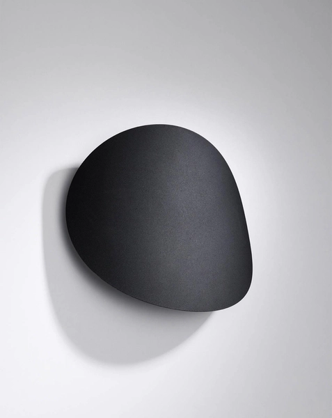 LAMPA ścienna SL.0935 metalowa OPRAWA kinkiet kamień czarny