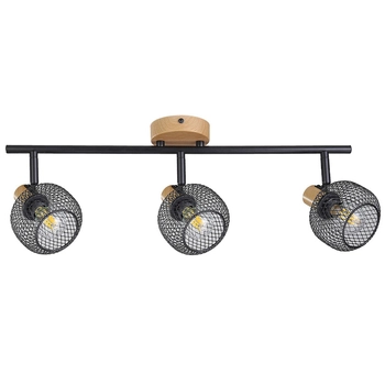 Sufitowa lampa loft Grendel 3129 reflektorki nad obraz ruchome czarne
