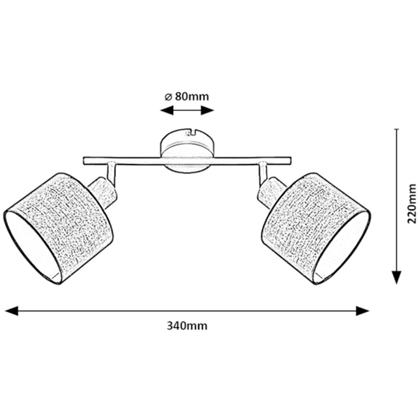 Sufitowa lampa regulowana Miguel 3245 do jadalni nad stół drewno czarna