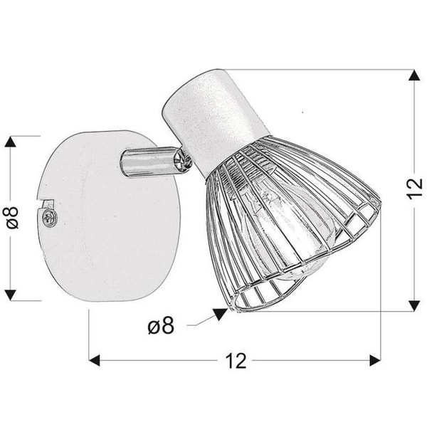 Regulowana lampa ścienna Fly druciana do sypialni czarna