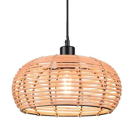 Zawieszana lampa INGA 312200136 Trio koszyk pleciona ratan brązowy