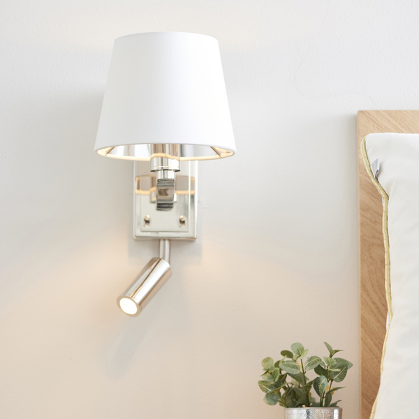 Kinkiet nad łóżko Harvey 73027 LED 6W 3000K spot regulowany biały nikiel