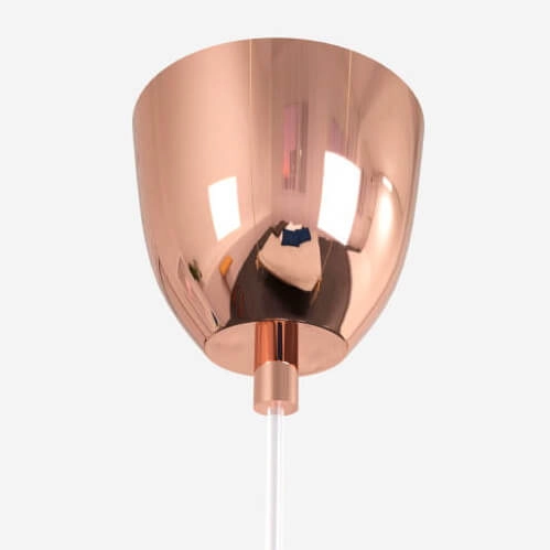 Zwisająca lampa do sypialni Zonda ABR-LSW-M Abruzzo połyskująca miedziana