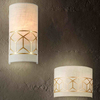 LAMPA ścienna MESSINA H223-WL-01-G Maytoni abażurowa OPRAWA kinkiet złoty beżowy