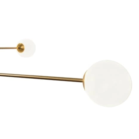 Molekułowa lampa wisząca Cape Town p04167br Cosmolight metal szkło biała mosiądz