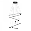 Geometryczna lampa wisząca 6-punktowy PALOS LED 57W 3000K AZ6778 aluminiowa czarna