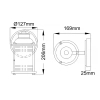 Zewnętrzny kinkiet ścienny Ashland Bay QN-ASHLANDBAY1-NBR-BATH Quintiesse IP44 mosiądz