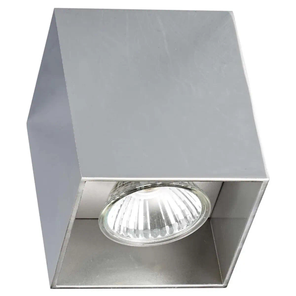 Spot lampa sufitowa Square kostka metalowa biała do salonu