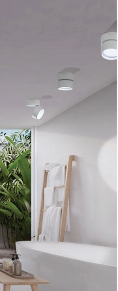 Regulowana lampa sufitowa Mona LED 12W biała okrągła