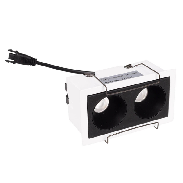 Wpustowa lampa z zasilaczem i modułem LED Modular H180.01 + HM180 2L + HT180 6W ON/OFF Maxlight LED 6W 3000K czarna biała