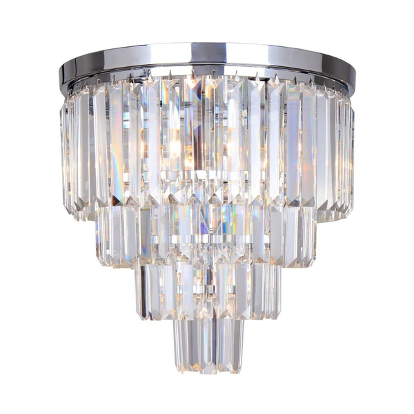 Natynkowa lampa chrom Amedeo FC17106/4+1-CHR plafon nad wyspę