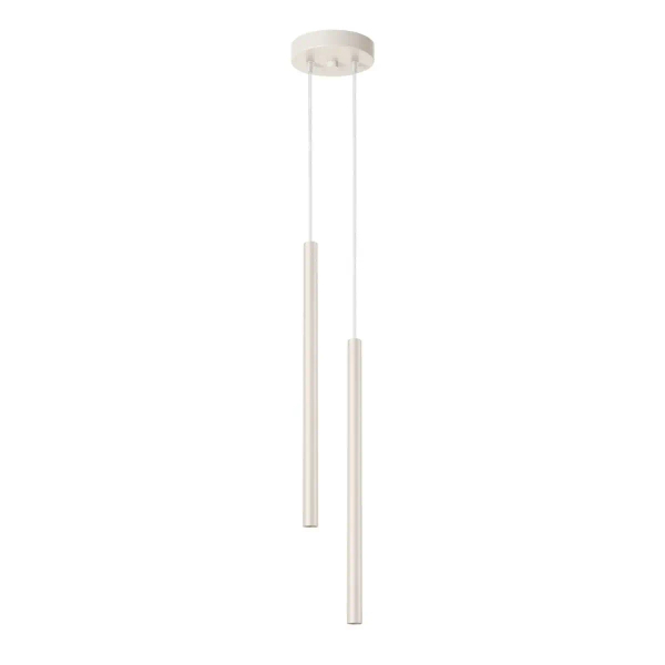 Wisząca lampa podłużna PASTELO SL.1513 podwójne tuby beżowe OUTLET