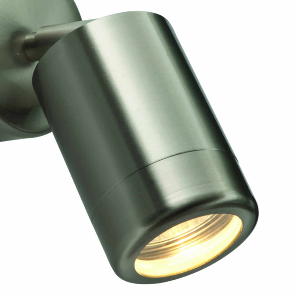 Metalowy kinkiet ścienny Odyssey ST5010S Saxby IP65 zewnętrzny regulowany srebrny chrom