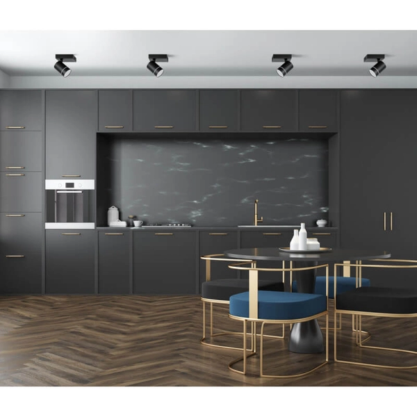 Kierunkowa lampa sufitowa Selma tuba LED 5W 4000K do holu czarna