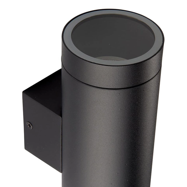 Łazienkowa lampa ścienna góra-dół Palin XL 98438 tuba metalowa IP44 czarna