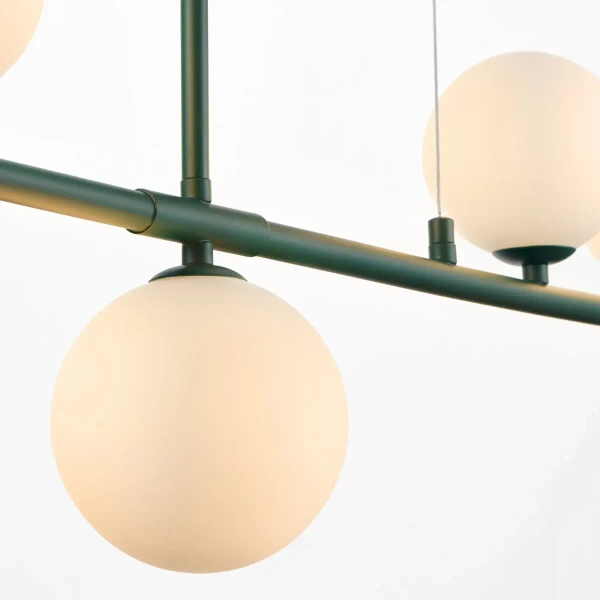 Kulista lampa wisząca MODERNO DN1506 green szmaragdowa 4xG9 kule