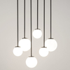 Sufitowa lampa szklane kule Tulia 33499 Sigma molekuły mleczne klosze
