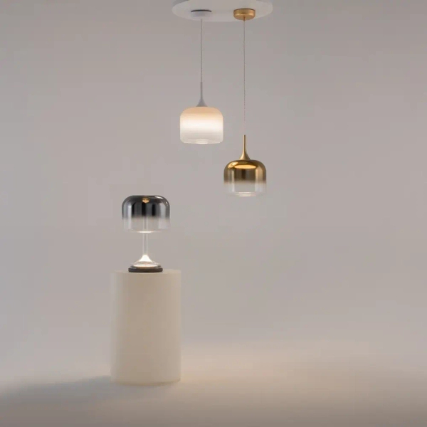 Lampa biurkowa Spirito MOD286TL-L18B3K LED 18W 3000K szklana czarna