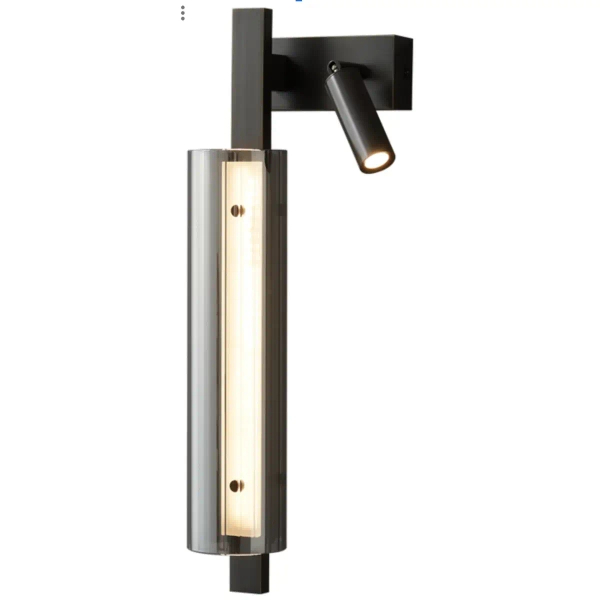 Lampa ścienna z reflektorkiem SELENA CGSELENA47BKLED do sypialni czarna