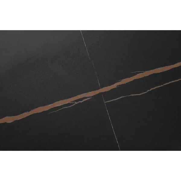 Ceramiczny stół ODEON czarny złoty KH1501100242 do jadalni szer. 180 cm