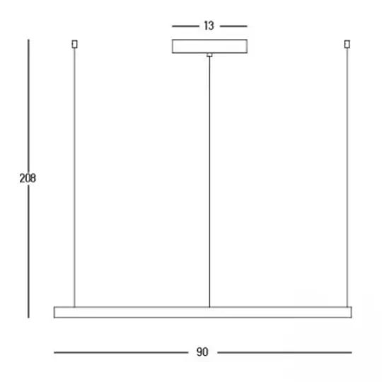 Pierścień wiszący lampa 23035 LED 45W 3000K regulowana czarny