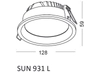 Lampa wpustowa Sun 293102103 Elkim LED 10W 3000K okrągła IP44 czarna