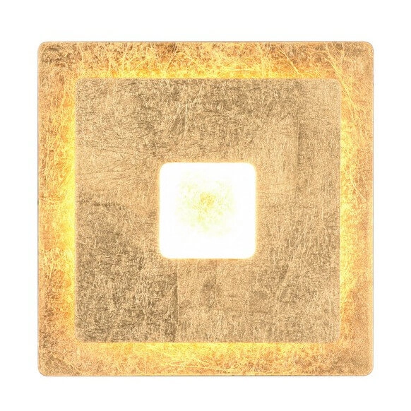Kwadratowa lampa ścienna Leano 240319179 LED 6W 3000K złoty