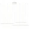 Pierścienie wisząca lampa biała LED 99W 4000K barwa neutralna potrójna SLD/000011/4000/W/L