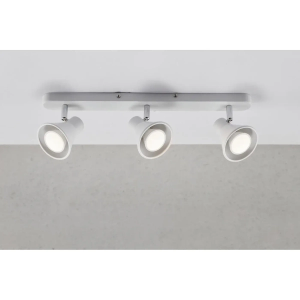 Przysufitowa lampa nad stół Eik 45780101 z regulacją biały