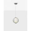 Szklana lampa wisząca nad stół CORVELA LE45175 LED 20W 3000K szara zielona