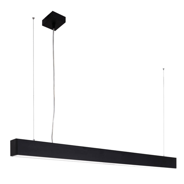 Biurowa lampa wisząca Traversi PRD-5470-142-BK-830-PN Italux LED 44W 3000K czarna