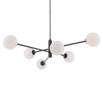 Wisząca okrągła lampa Vignette VIG0622-02 do jadalni kule białe czarne