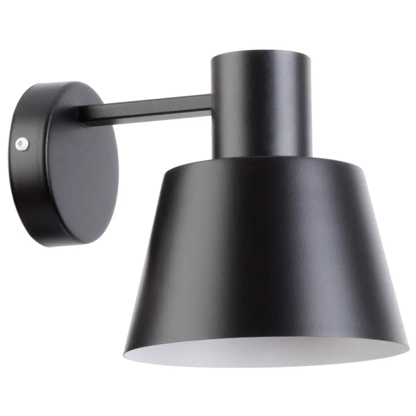 Metalowa lampa ścienna Dunka 31782 do salonu czarny biały