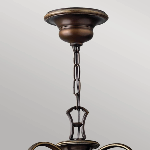 Antyczna lampa wisząca Cello HK-CELLO9 Hinkley metalowa brązowa
