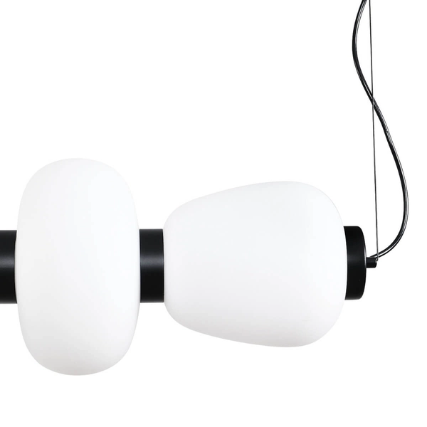 Lampa wisząca BRILLA ST-CP241210-6L BLACK WHITE LED 69W 3000K czarny biały