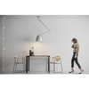 Zwisowa regulowana lampa do salonu AZ2304+AZ4791 metalowa chrom złota