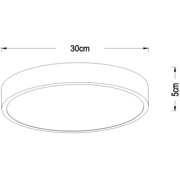 Lampa sufitowa UNAR 79185/30/31 Lucide LED 18W 2700K okrąg biała