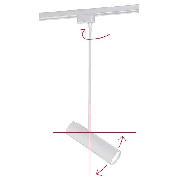 LAMPA sufitowa PROFILE EYE 9325 Nowodvorski reflektorowa OPRAWA tuba do 1-fazowego systemu szynowego czarna