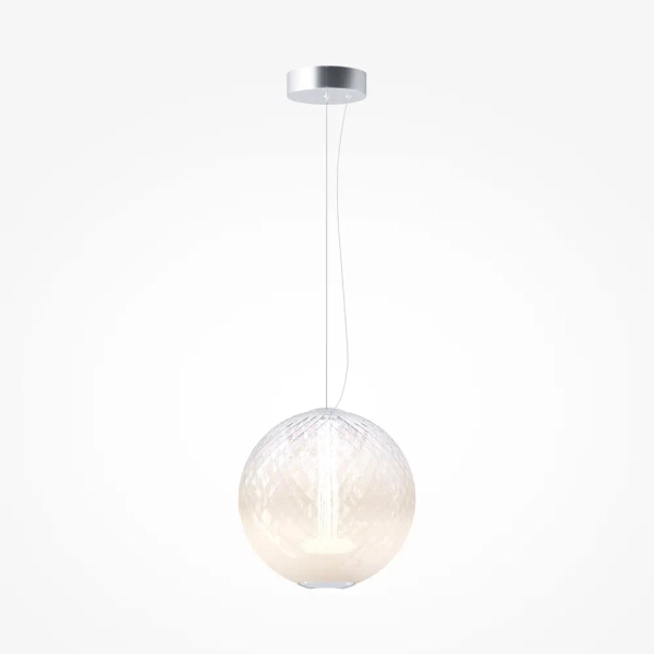 Kulista lampa wisząca okrągła Bruma MOD397PL-L15CH2.7K LED 15W 2700K chrom