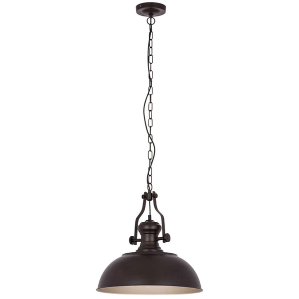 LAMPA wisząca ROSALIA MDM-2646/1 BR+GD Italux metalowa OPRAWA industrialna ZWIS brąz przecierany