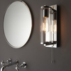 Kinkiet nad lustro L&-194074 Light& tuba z włącznikiem IP44 chrom