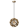Kulista lampa wisząca Hannelore 10423/30/02 metalowa złota