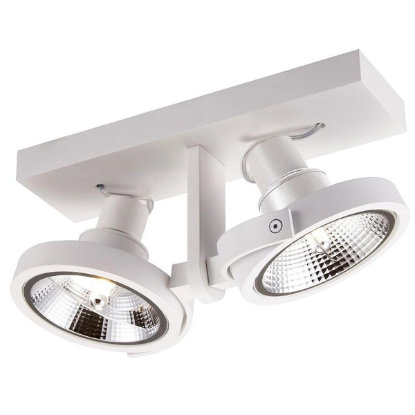 2-punktowa lampa natynkowa Master ACGU10-183-N białe reflektorki