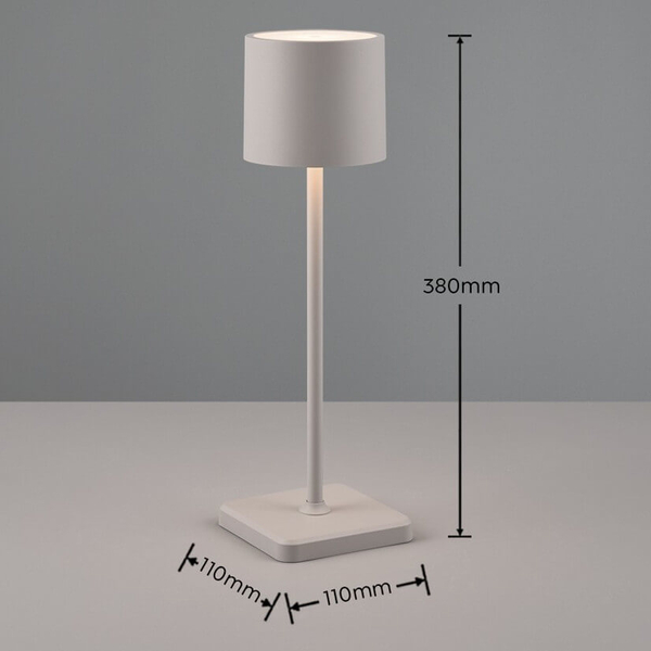 Stołowa lampka ściemniana Fernandez R54096177 LED IP54 1W 2700-600K biały