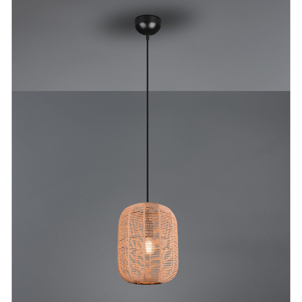 Zwis lampa RUNA 303000132 Trio koszyk plecionka brązowy czarny