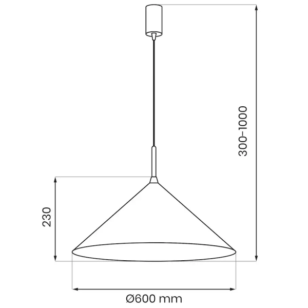 Wisząca lampa do salonu Capital MLP2471 stożek regulowana beżowy