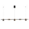 LAMPA wisząca REMDAL PND-16374-5-BK-4K Italux modernistyczna OPRAWA LED 30W 3000K metalowe sticks czarne