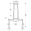 Wisząca lampa BASSO 34-71002 metalowa zwis pająk industrialny biały